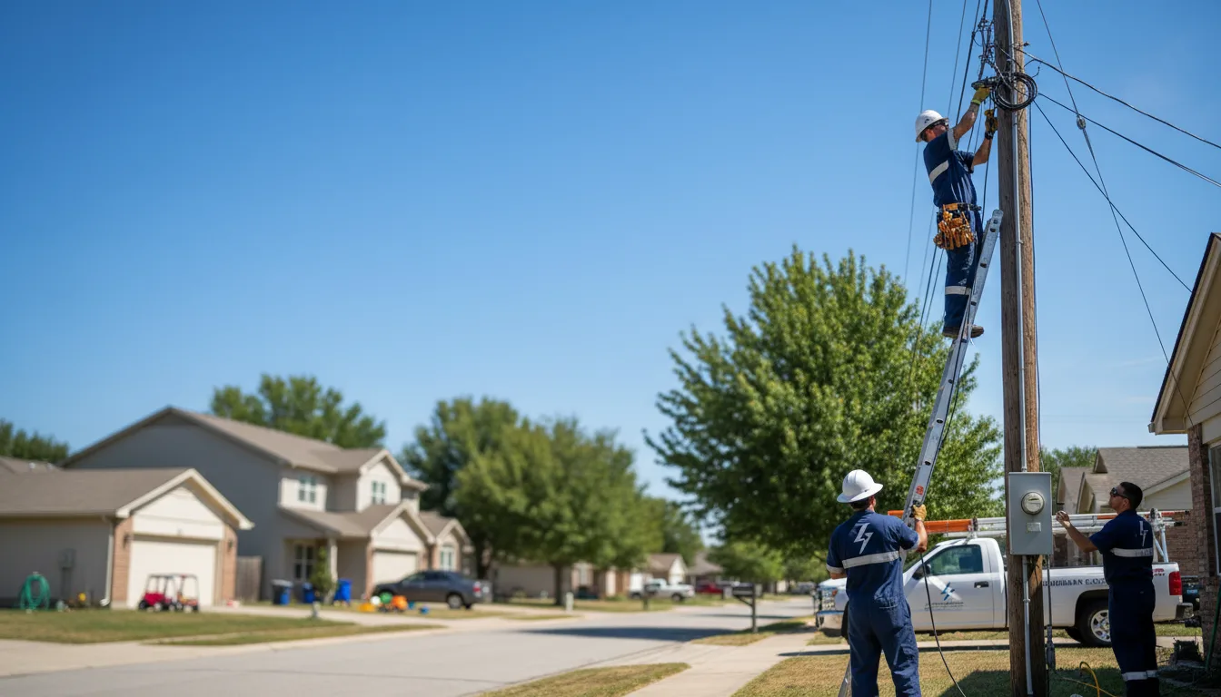 Residential electrician providing installation services in Tipton, CA